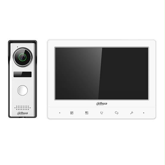 Complete Dahua video intercom monitor and camera kit
